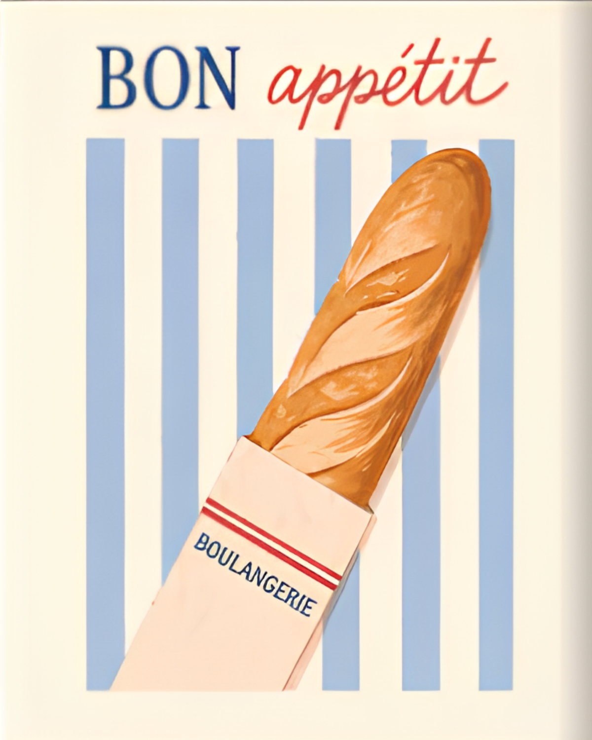 Bon Appétit mini paint by numbers canvas, 20x25 cm