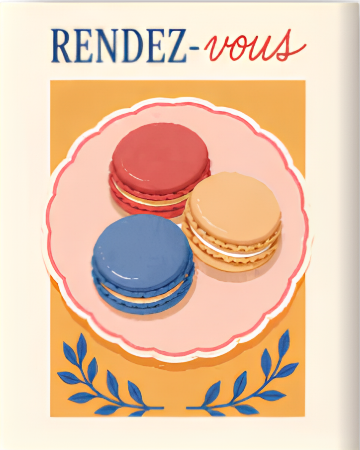 Rendez-vous mini paint by numbers canvas, 20x25 cm
