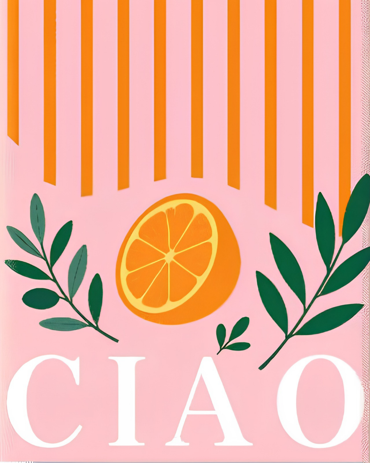 Ciao Arancia mini paint by numbers canvas, 20x25 cm