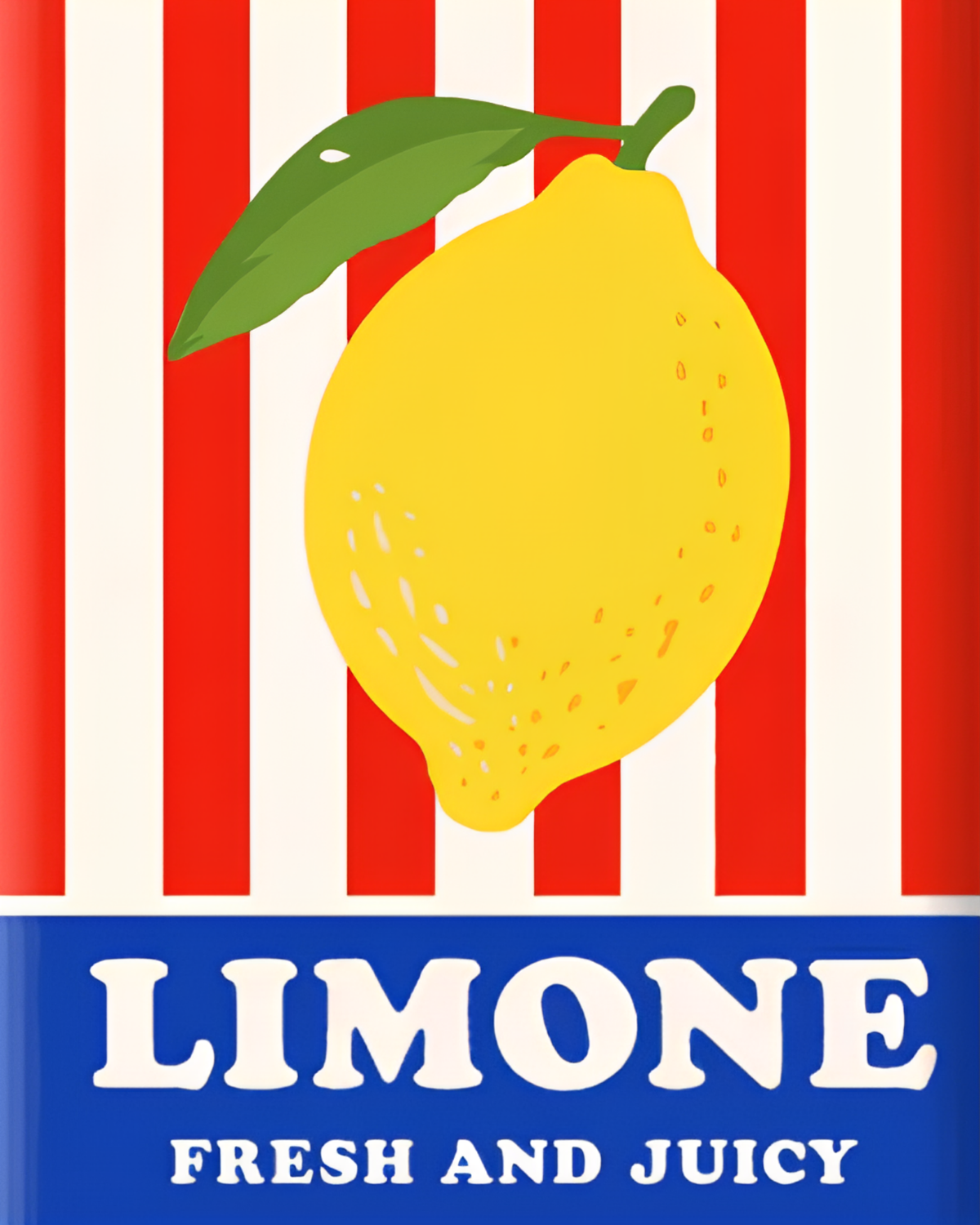 Limone mini paint by numbers canvas, 20x25 cm