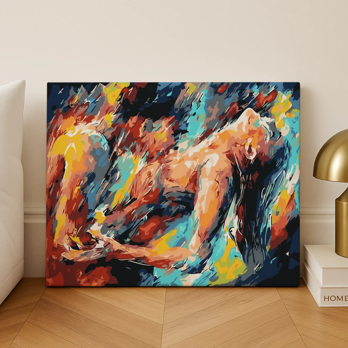 Abstract Passion paint by numbers kit, 40x50 cm