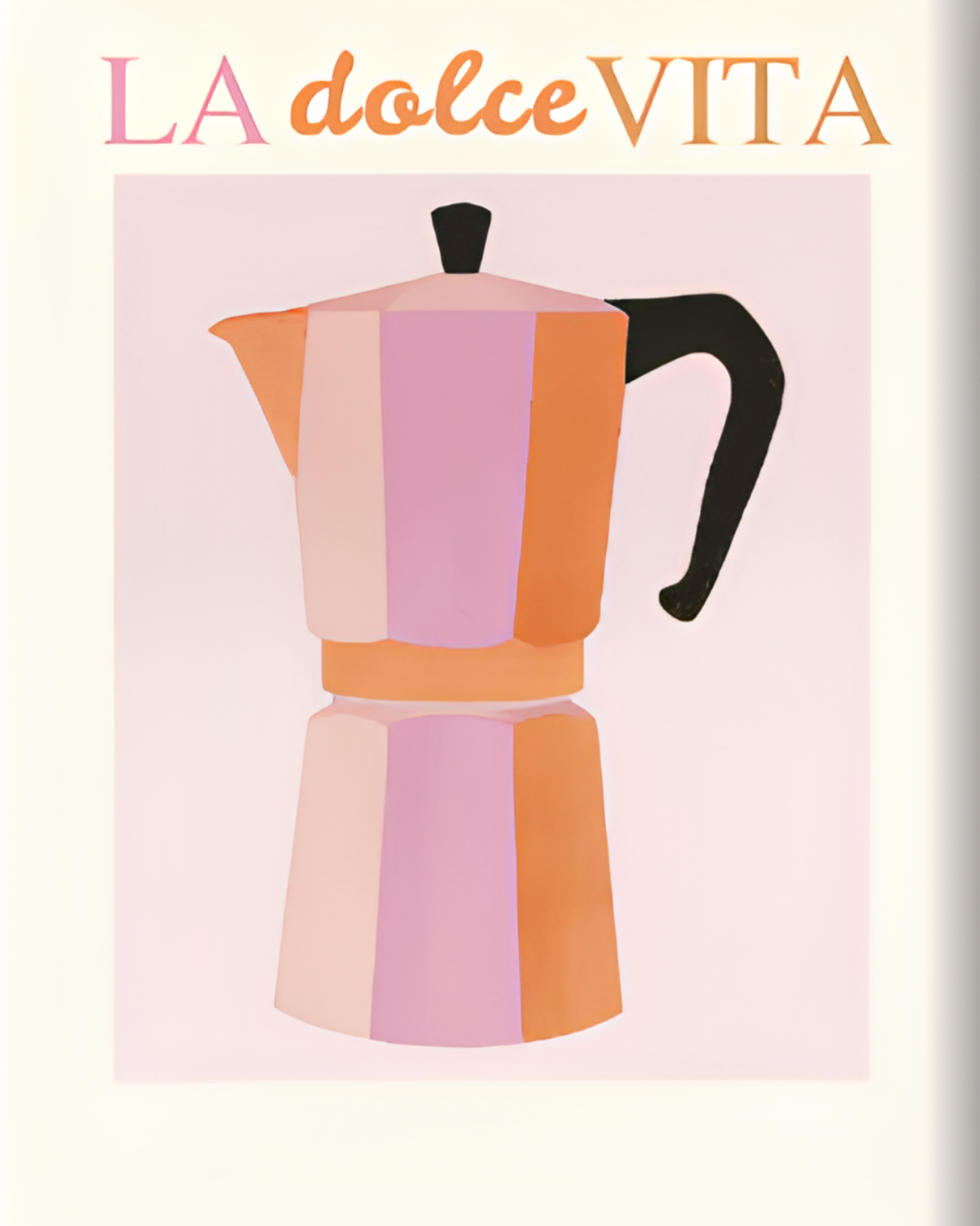 Moka Pot mini paint by numbers canvas, 20x25 cm