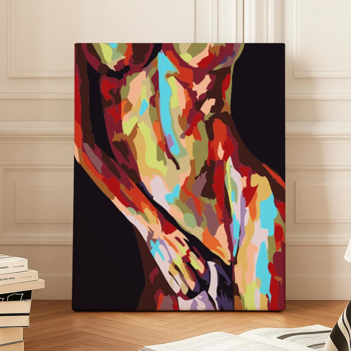 Curves paint by numbers kit, 40x50 cm