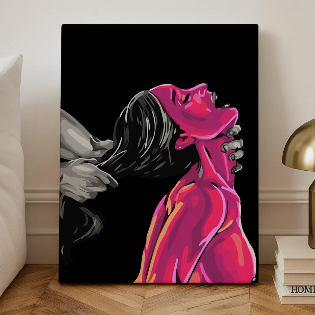 Rough paint by numbers kit, 40x50 cm