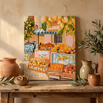 Marché – kit de peinture par numéros, 40x50 cm