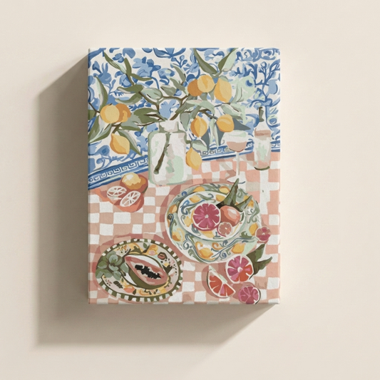 Picnic paint by numbers kit, 40x50 cm