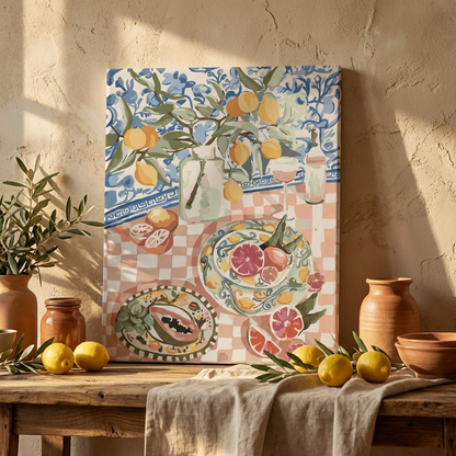 Picnic paint by numbers kit, 40x50 cm