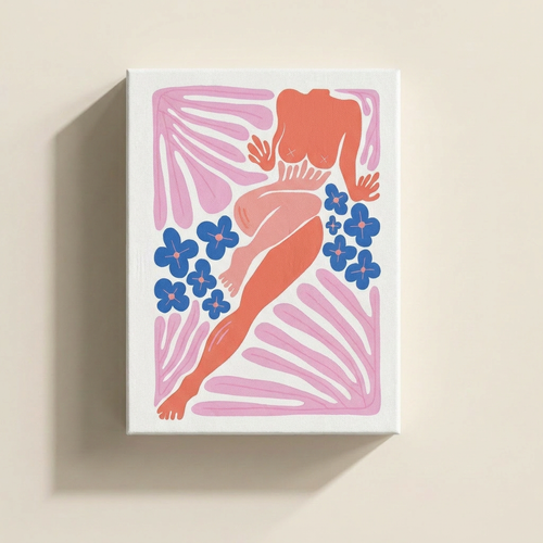 Femme paint by numbers kit, 40x50 cm