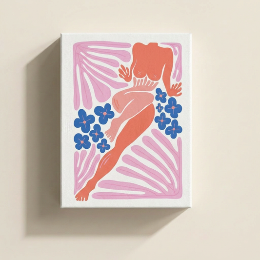 Femme paint by numbers kit, 40x50 cm