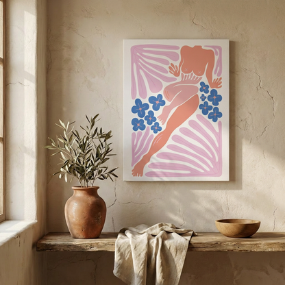 Femme paint by numbers kit, 40x50 cm