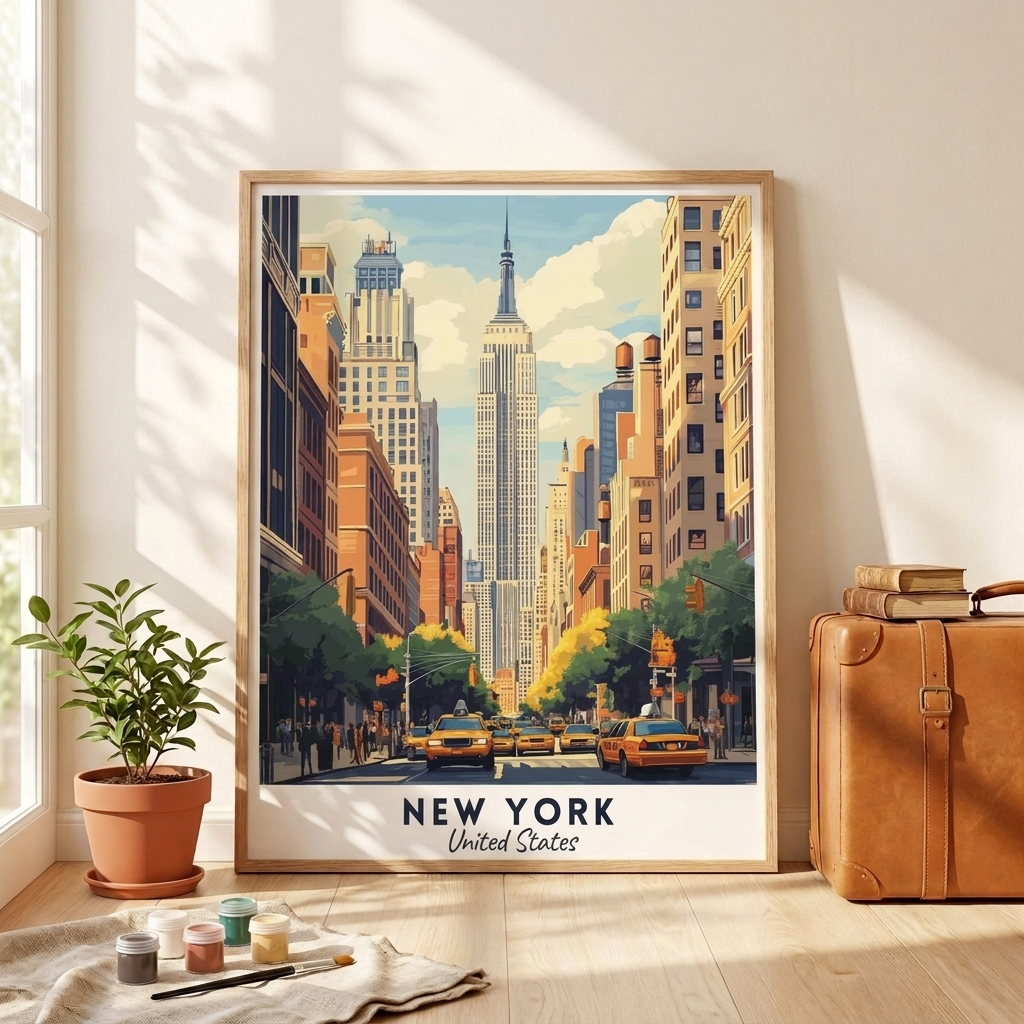 New York paint by numbers kit, 40x50 cm