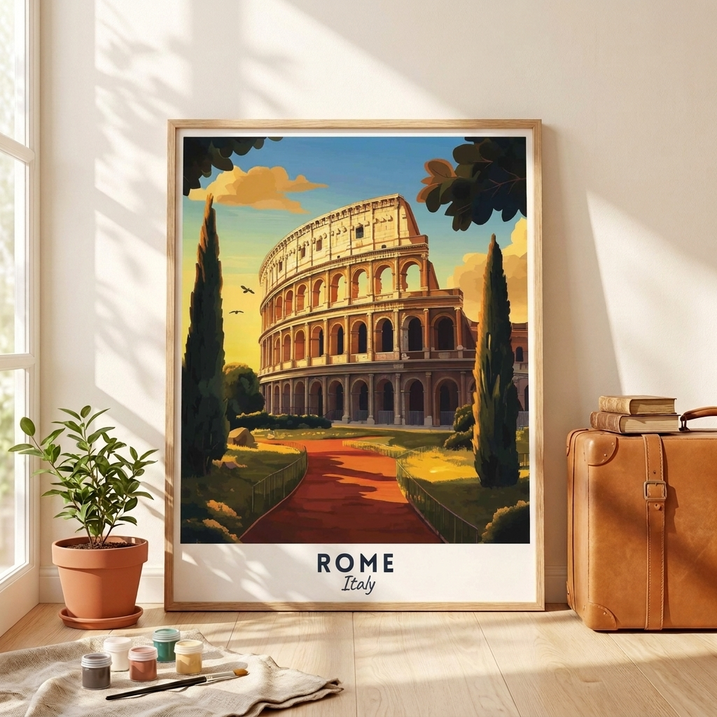 Rome paint by numbers kit, 40x50 cm