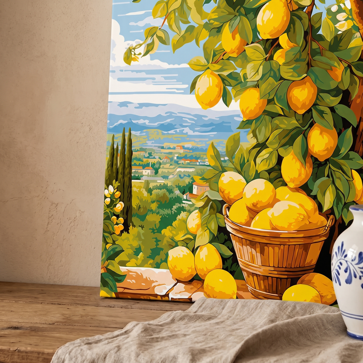 Mediterranean Morning paint by numbers kit, 40x50 cm